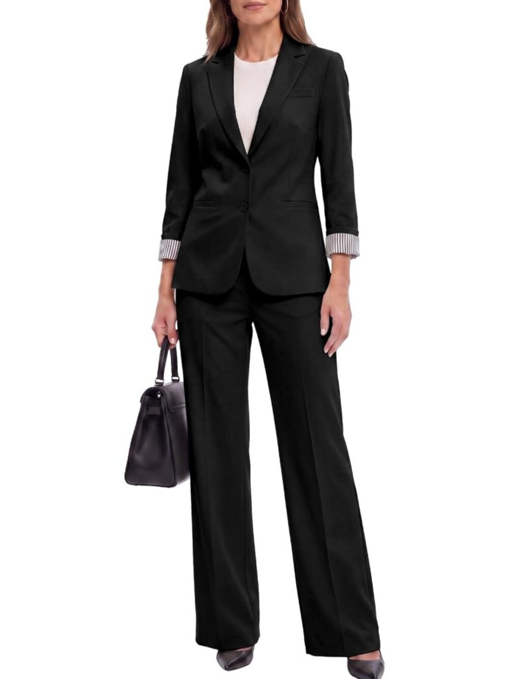 Chic Women's 2-Piece Dressy Pants Set | Business Casual Suit Outfit
